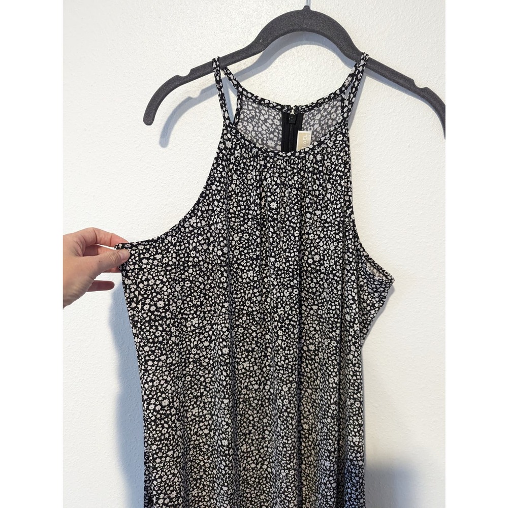 Michael Kors Black White Floral Knee Length Summer Dress - Picture 6 of 7